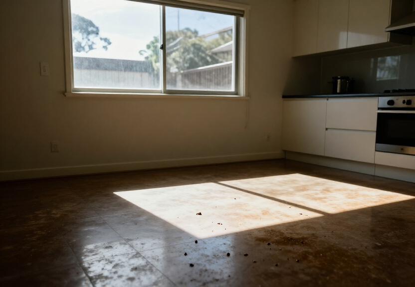 Rodent infestation in a Bilgola Plateau garage before treatment